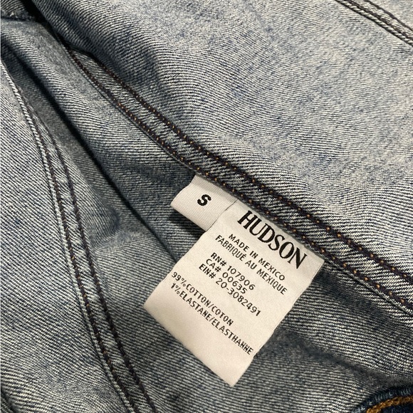 Hudson women’s small denim jean jacket - Picture 6 of 6